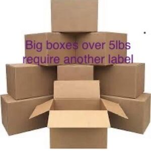 **Overweight Shipping Label For Orders Over 5lbs**